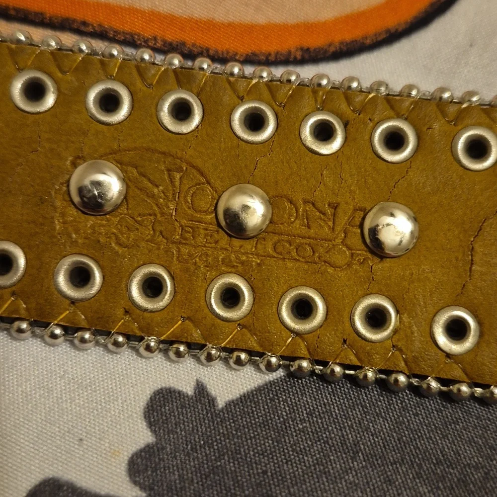 Girl's Nocona Western Belt Black with Bling and Crosses Size 26